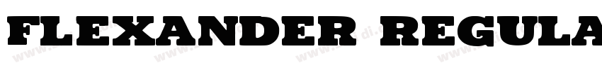 Flexander Regular字体转换